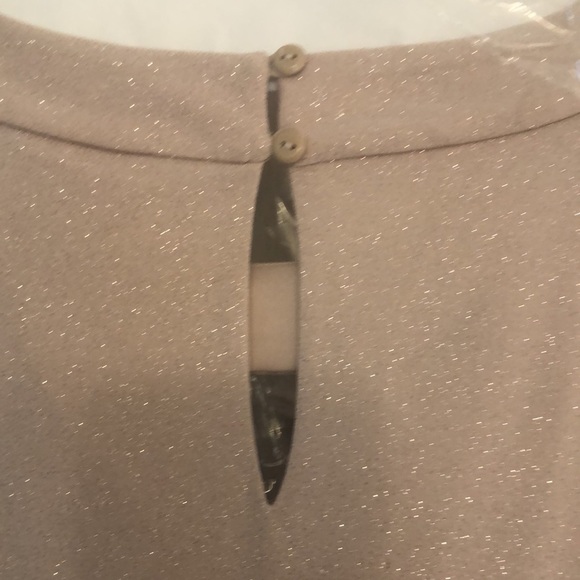 Size 14 women’s evening gown tan with sparkle through out (en focus) - Picture 5 of 7